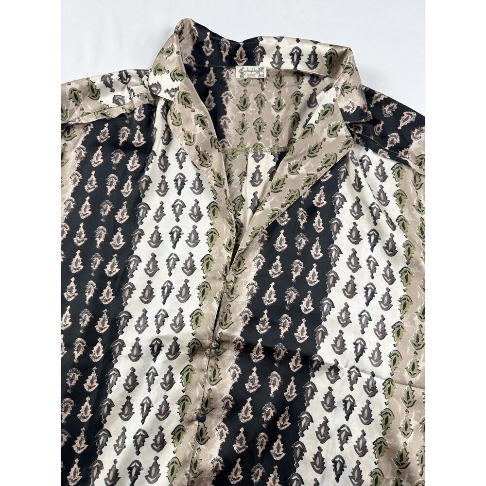 Free People Dreamy Days Pajama Top Sleep Shirt ONLY Neutral Combo Size Small - Picture 9 of 11